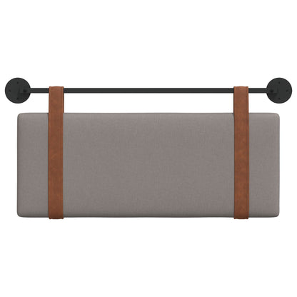 Hangend Hoofdeinde Effen Taupe 100 x 40 cm Bewerkt hout