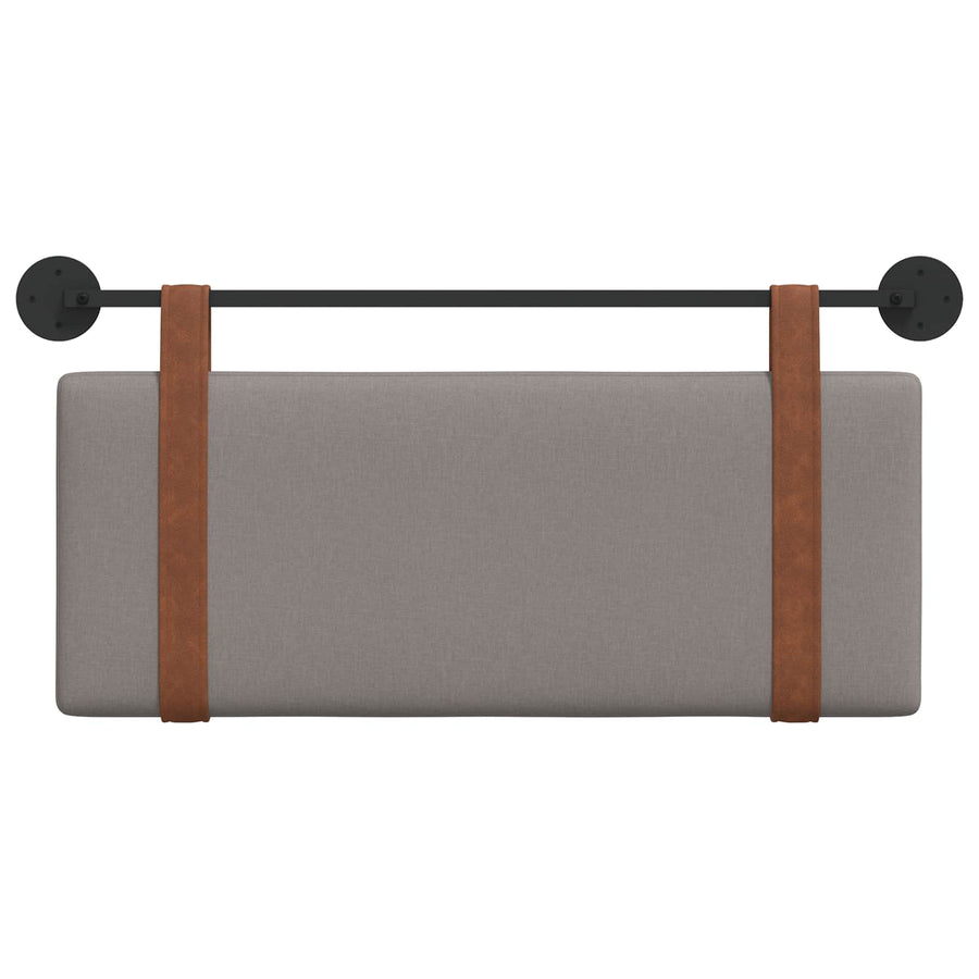 Hangend Hoofdeinde Effen Taupe 100 x 40 cm Bewerkt hout