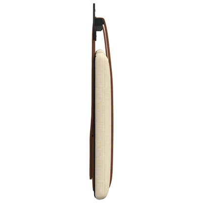 Hangend Hoofdeinde Effen Crème 100 x 40 cm Bewerkt hout