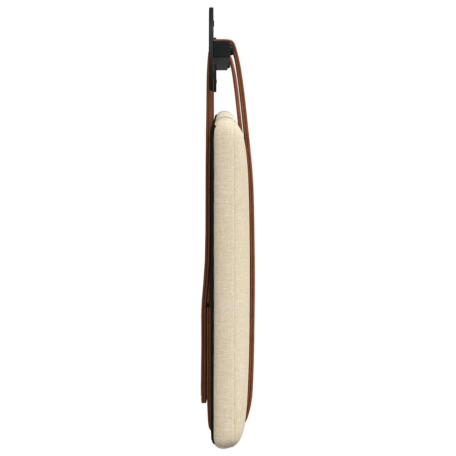 Hangend Hoofdeinde Effen Crème 100 x 40 cm Bewerkt hout
