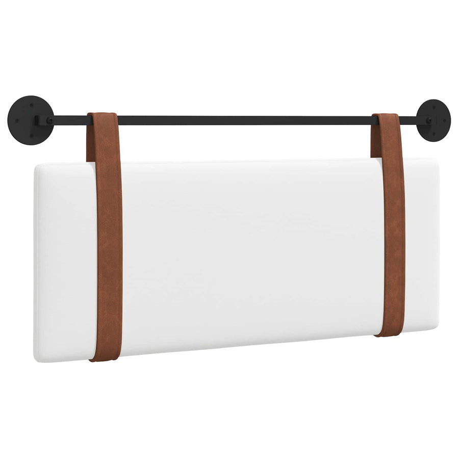 Hangend Hoofdeinde Wandgemonteerd Wit 100 x 40 cm Bewerkt hout