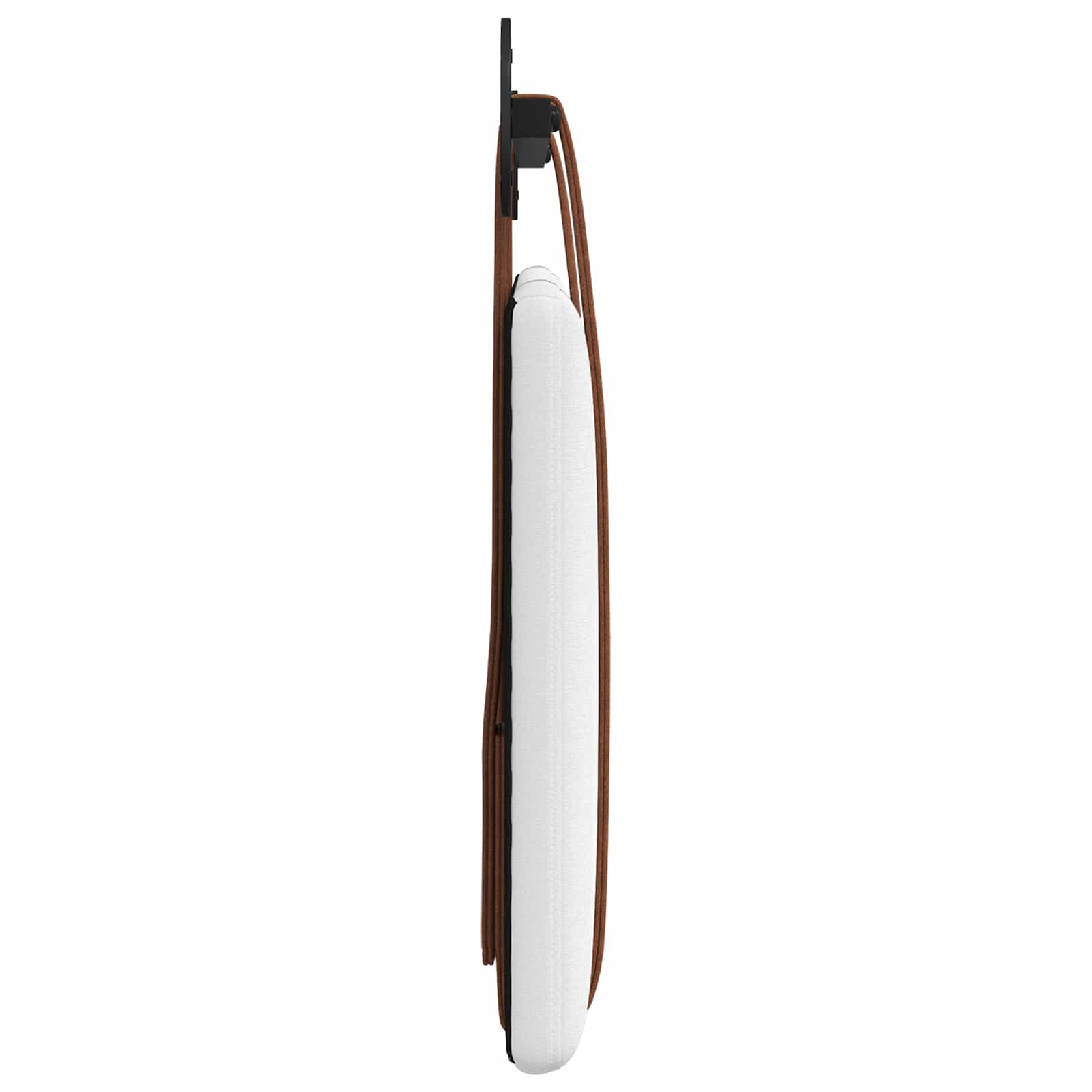 Hangend Hoofdeinde Wandgemonteerd Wit 100 x 40 cm Bewerkt hout