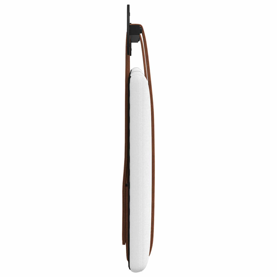 Hangend Hoofdeinde Wandgemonteerd Wit 100 x 40 cm Bewerkt hout