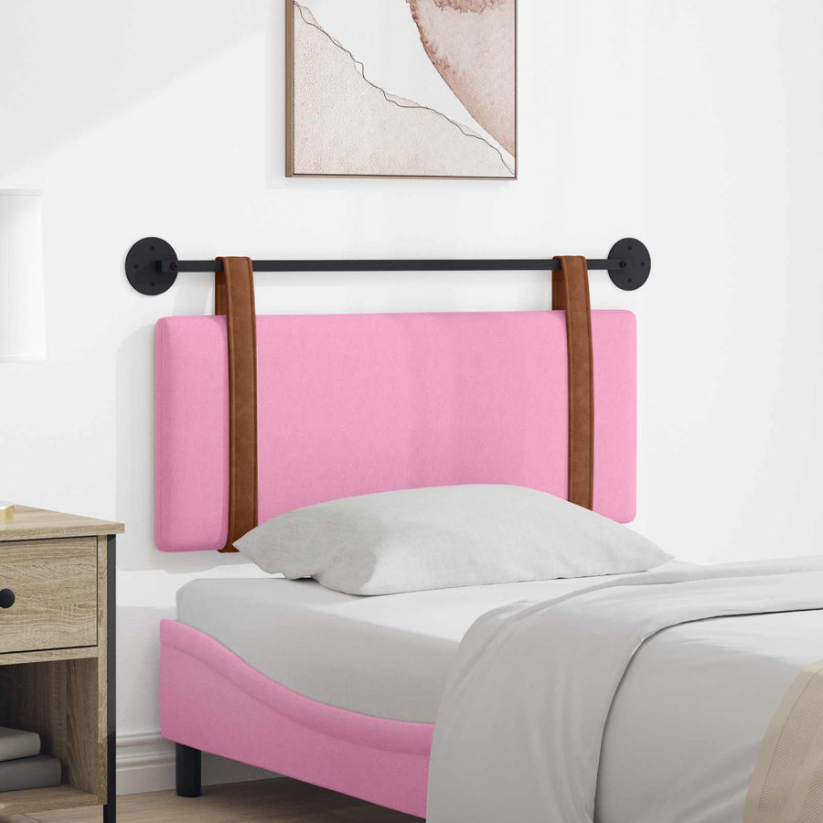 Hangend Hoofdeinde Wandgemonteerd Roze 100 x 40 cm Bewerkt hout