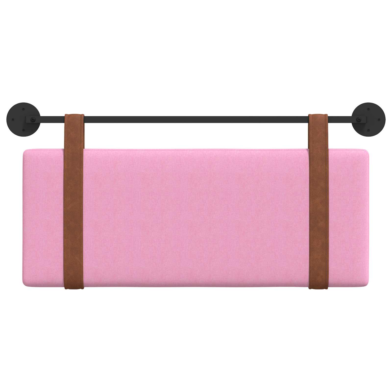 Hangend Hoofdeinde Wandgemonteerd Roze 100 x 40 cm Bewerkt hout