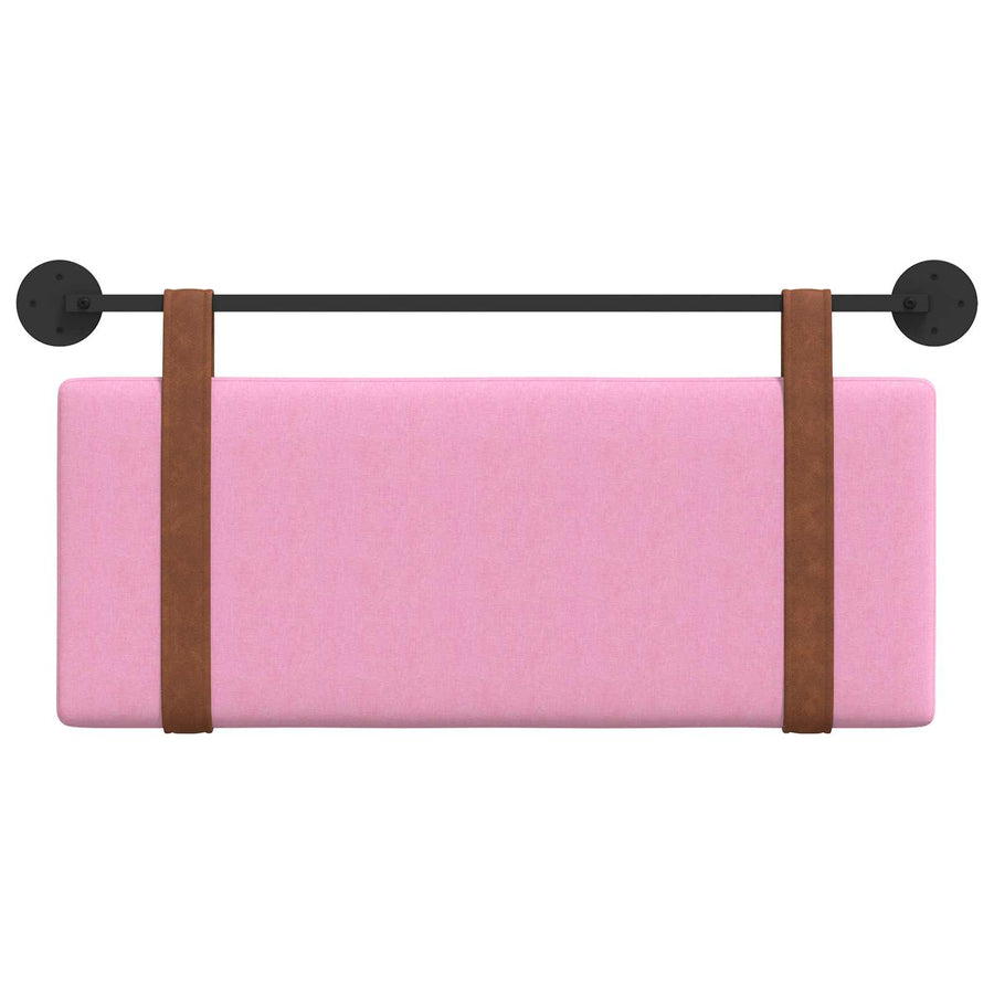 Hangend Hoofdeinde Wandgemonteerd Roze 100 x 40 cm Bewerkt hout