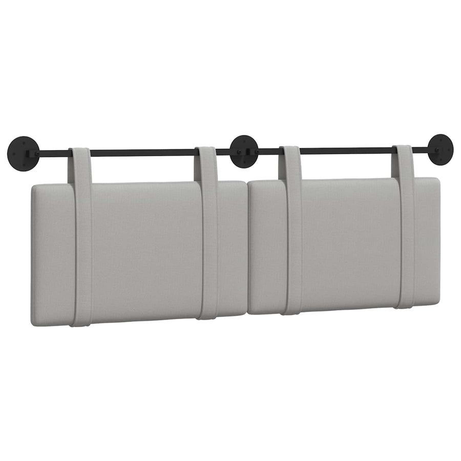 Hangend Hoofdeinde Effen Wolkengrijs 130 x 55 x 5 cm Stof