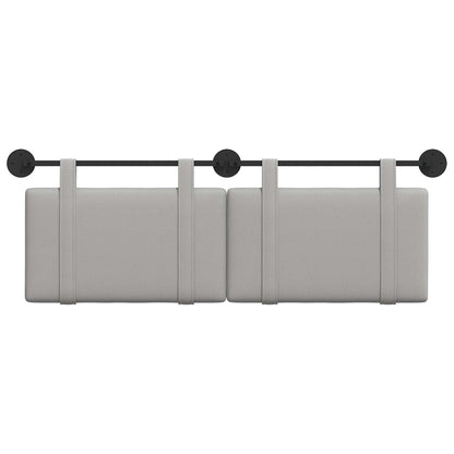 Hangend Hoofdeinde Effen Wolkengrijs 130 x 55 x 5 cm Stof
