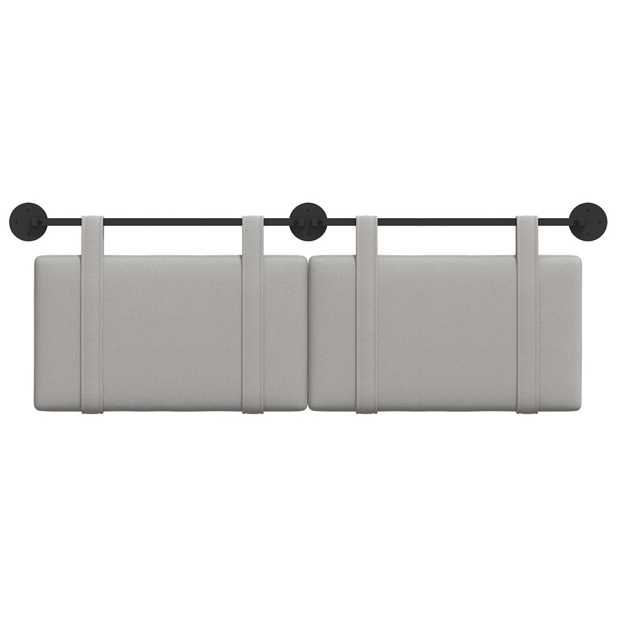 Hangend Hoofdeinde Effen Wolkengrijs 130 x 55 x 5 cm Stof