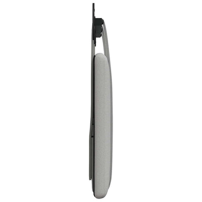 Hangend Hoofdeinde Effen Wolkengrijs 130 x 55 x 5 cm Stof