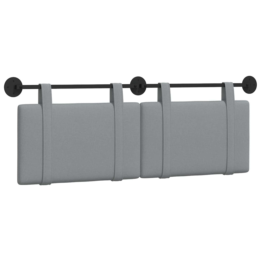Hangend Hoofdeinde Effen Lichtgrijs 130 x 55 x 5 cm Stof