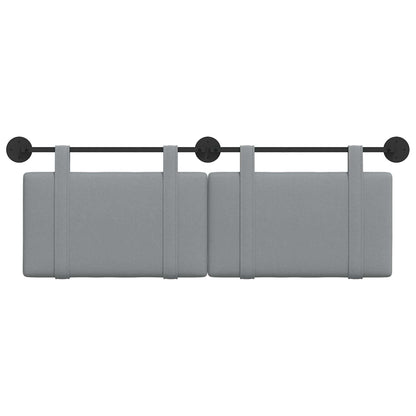 Hangend Hoofdeinde Effen Lichtgrijs 130 x 55 x 5 cm Stof
