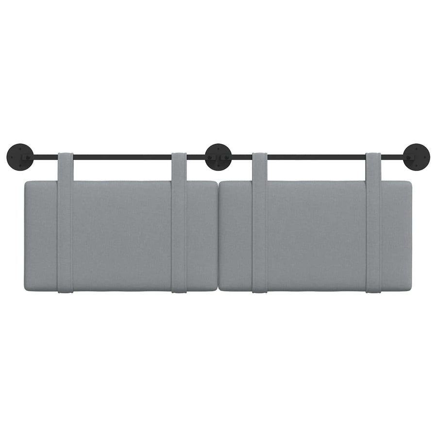 Hangend Hoofdeinde Effen Lichtgrijs 130 x 55 x 5 cm Stof