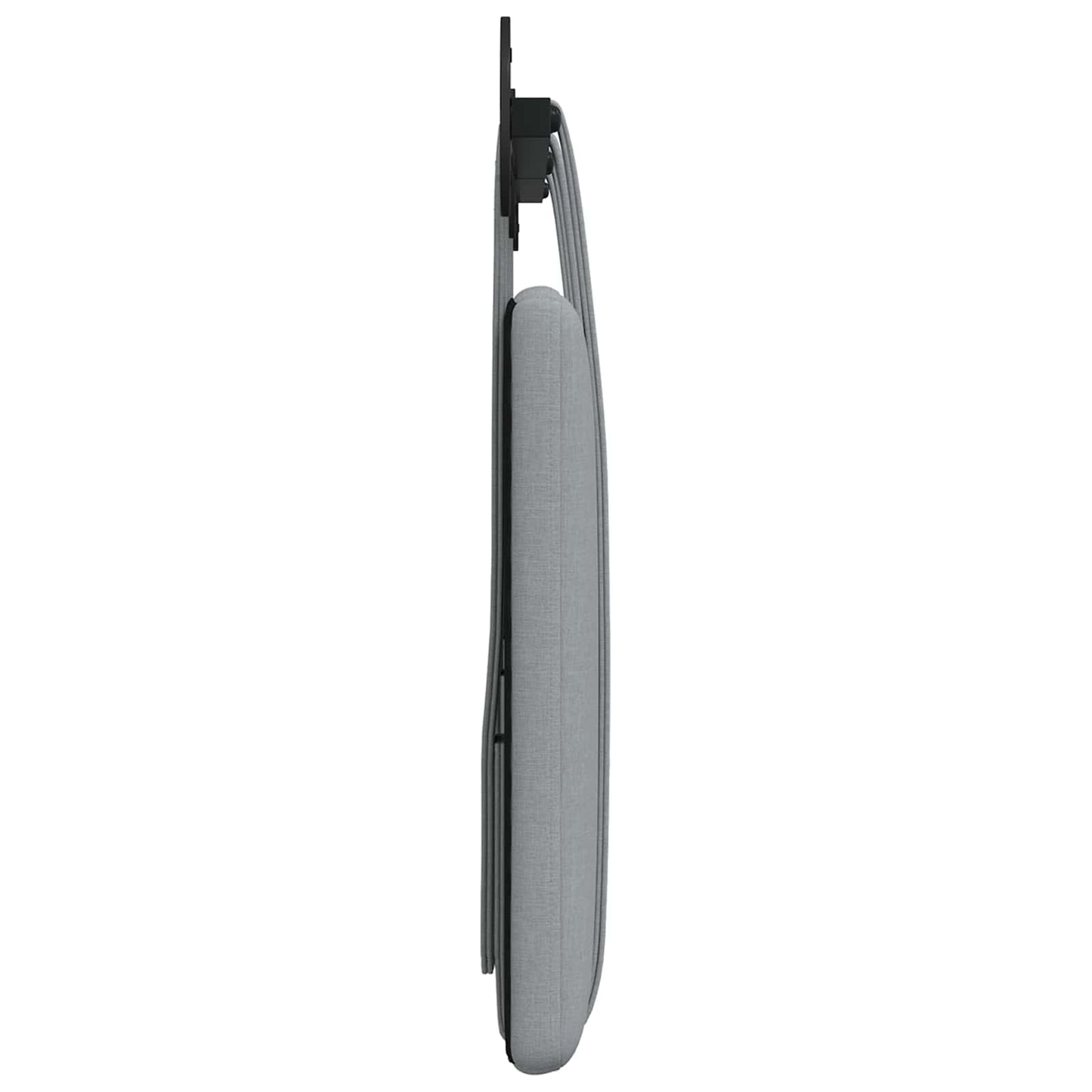 Hangend Hoofdeinde Effen Lichtgrijs 130 x 55 x 5 cm Stof