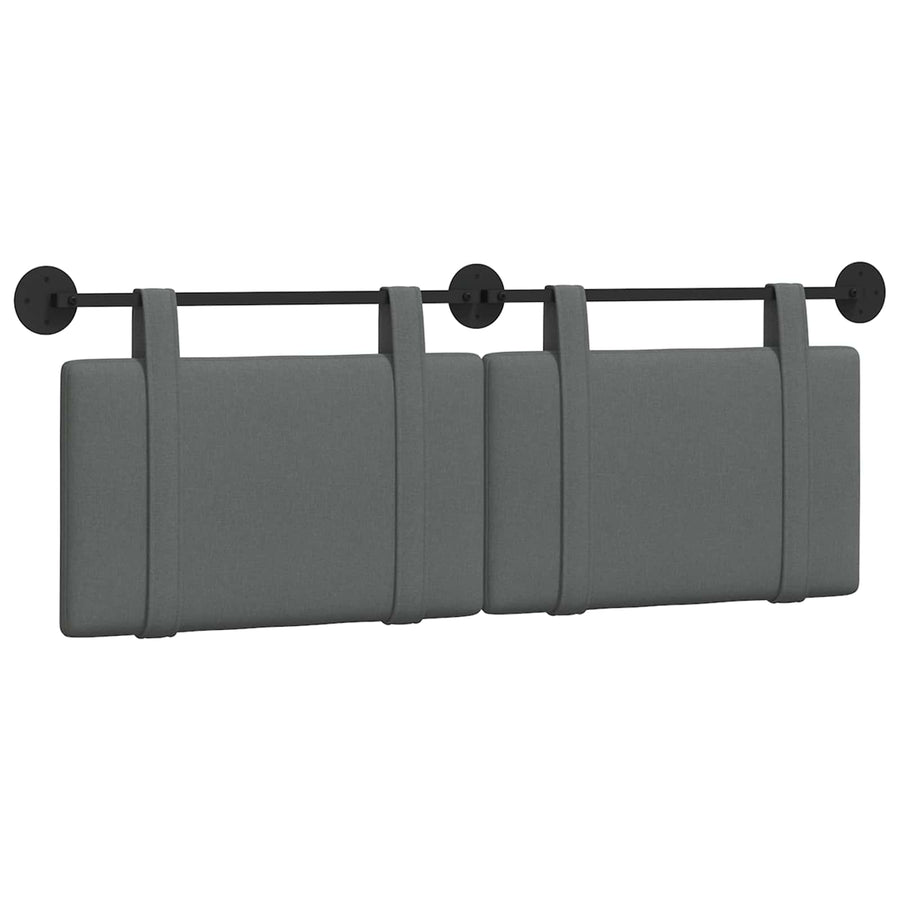 Hangend Hoofdeinde Effen Donkergrijs 130 x 55 x 5 cm Stof