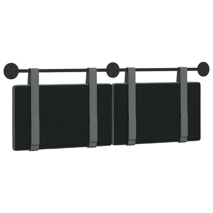 Hangend Hoofdeinde Effen Donkergrijs 130 x 55 x 5 cm Stof