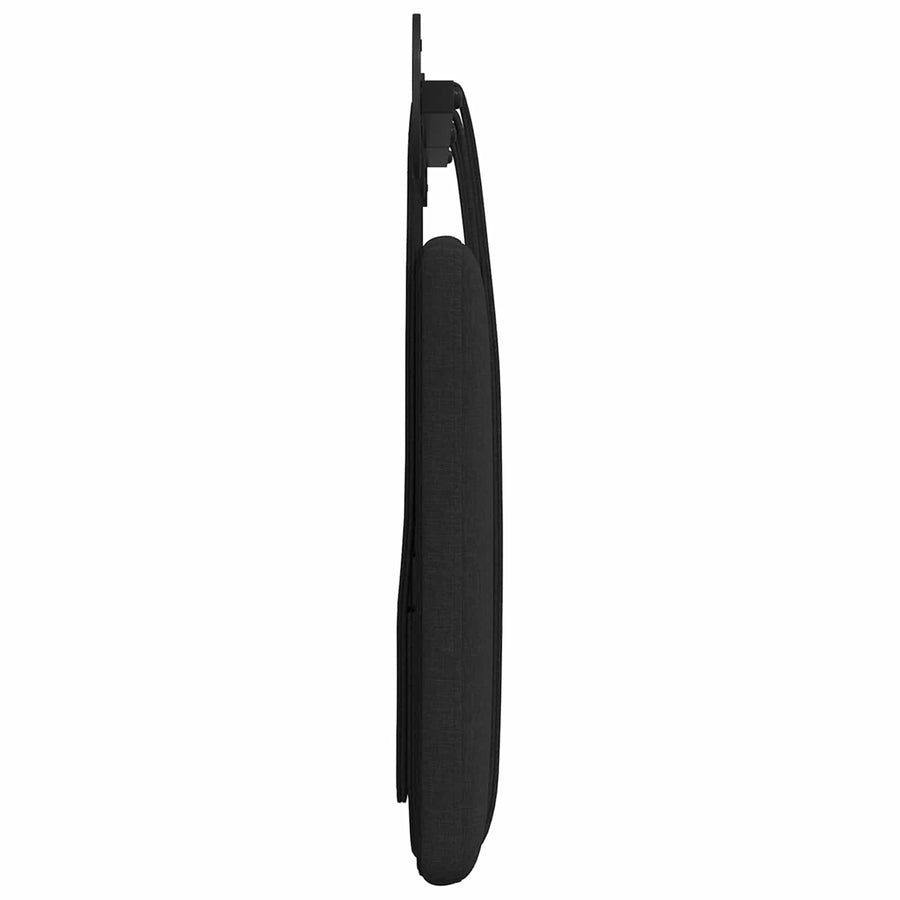 Hangend Hoofdeinde Wandgemonteerd Zwart 130 x 55 x 5 cm Stof