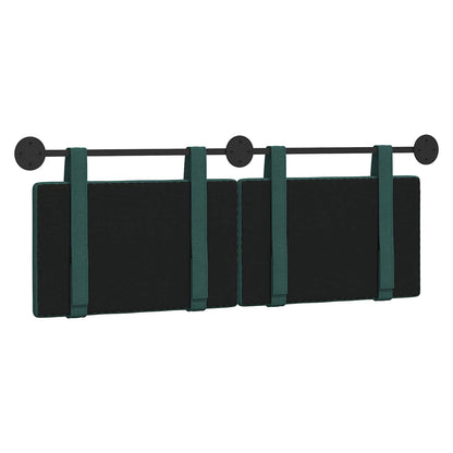 Hangend Hoofdeinde Effen Donkergroen 130 x 55 x 5 cm Stof