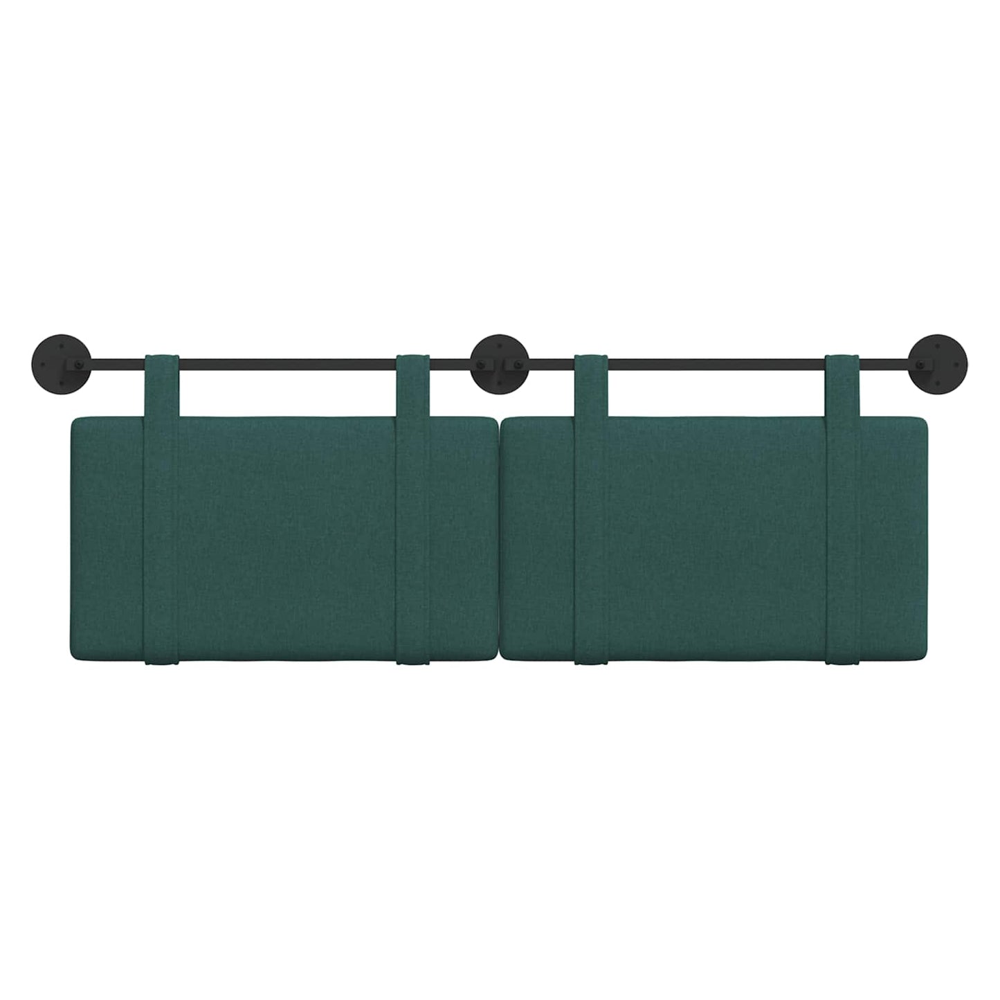 Hangend Hoofdeinde Effen Donkergroen 130 x 55 x 5 cm Stof