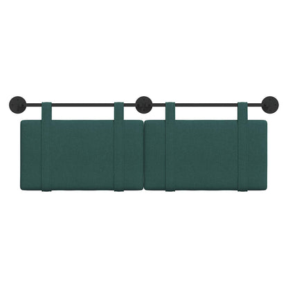 Hangend Hoofdeinde Effen Donkergroen 130 x 55 x 5 cm Stof