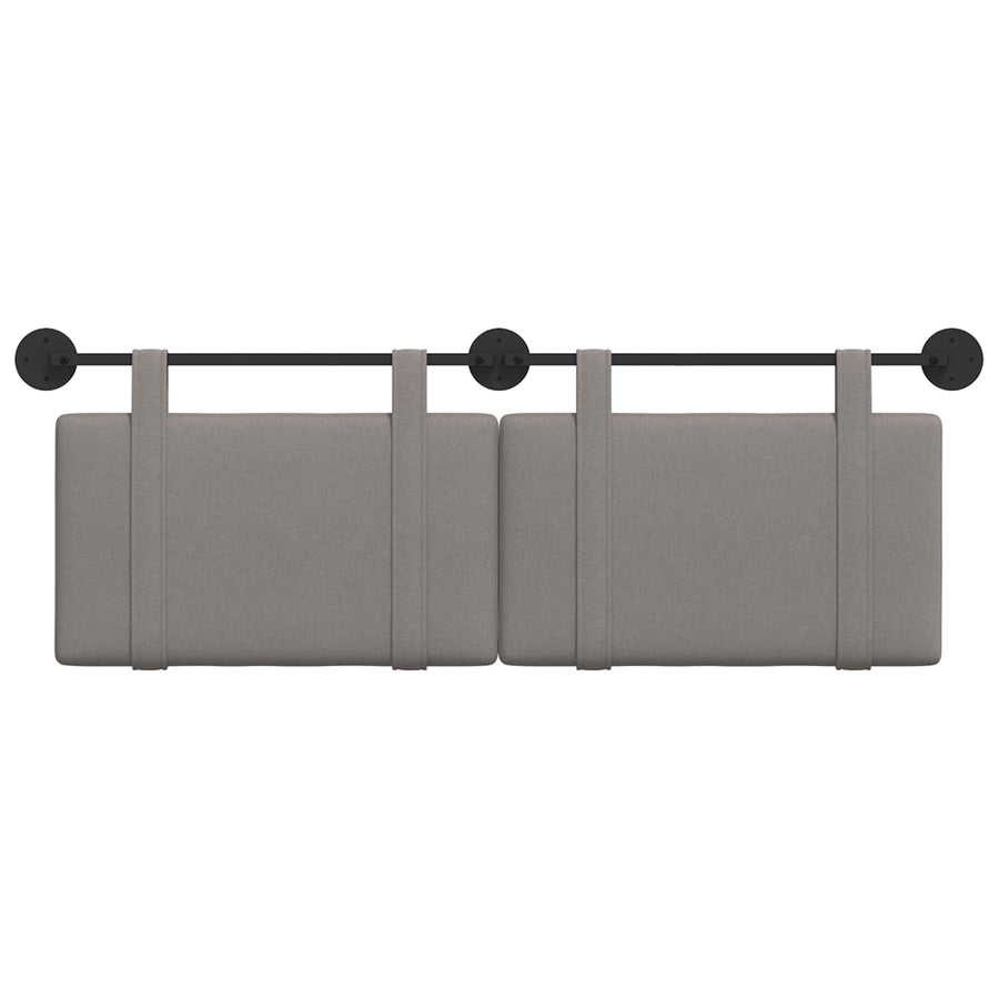 Hangend Hoofdeinde Wandgemonteerd Taupe 130 x 55 x 5 cm Stof