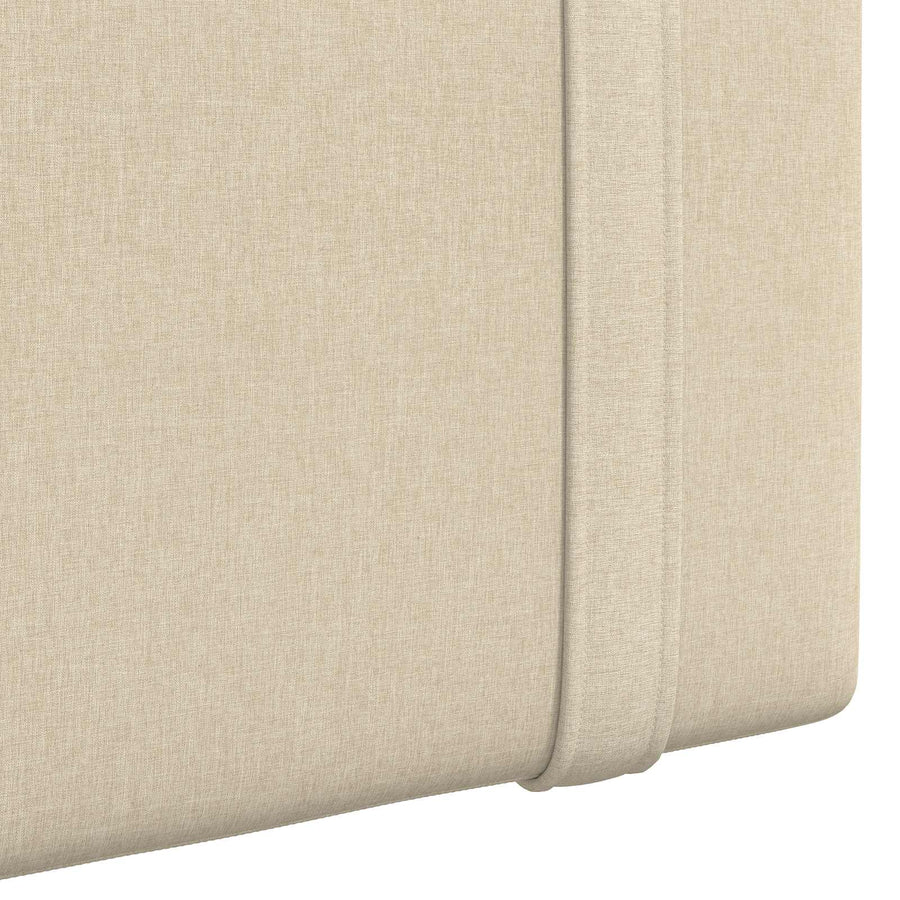 Hangend Hoofdeinde Wandgemonteerd Crème 130 x 55 x 5 cm Stof