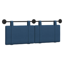 Hangend Hoofdeinde Wandgemonteerd Blauw 130 x 55 x 5 cm Stof