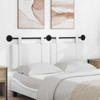 Hoofdeinde wandmontage 130x55x5 cm stof wit