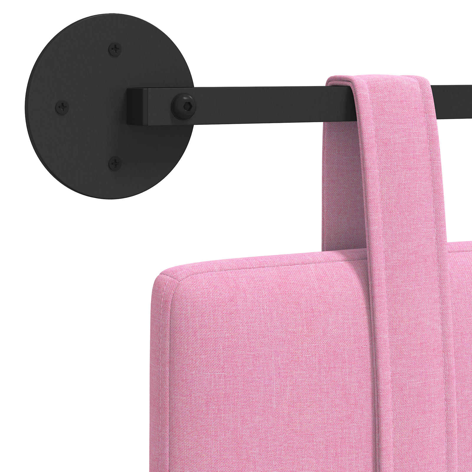 Hangend Hoofdeinde Wandgemonteerd Roze 130 x 55 x 5 cm Stof