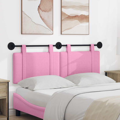 Hangend Hoofdeinde Wandgemonteerd Roze 130 x 55 x 5 cm Stof