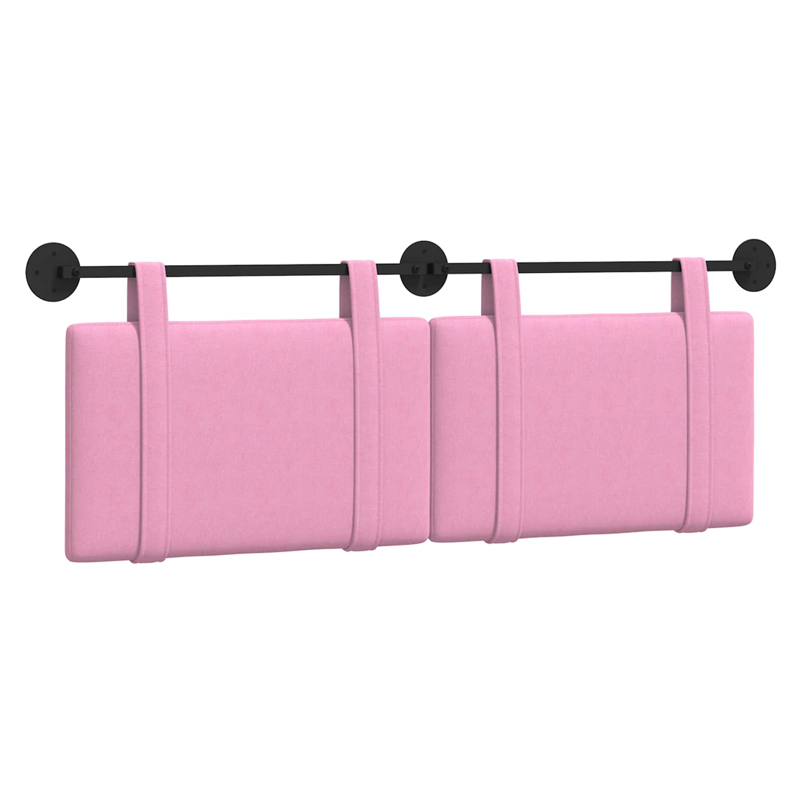 Hangend Hoofdeinde Wandgemonteerd Roze 130 x 55 x 5 cm Stof