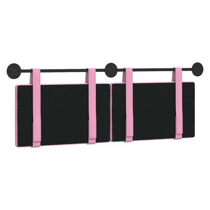 Hangend Hoofdeinde Wandgemonteerd Roze 130 x 55 x 5 cm Stof