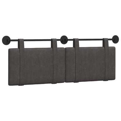 Hangend Hoofdeinde Effen Zwart 130 x 55 x 5 cm Antiek PU
