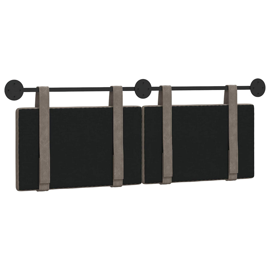 Hangend Hoofdeinde Effen Grijs 130 x 55 x 5 cm Antiek PU