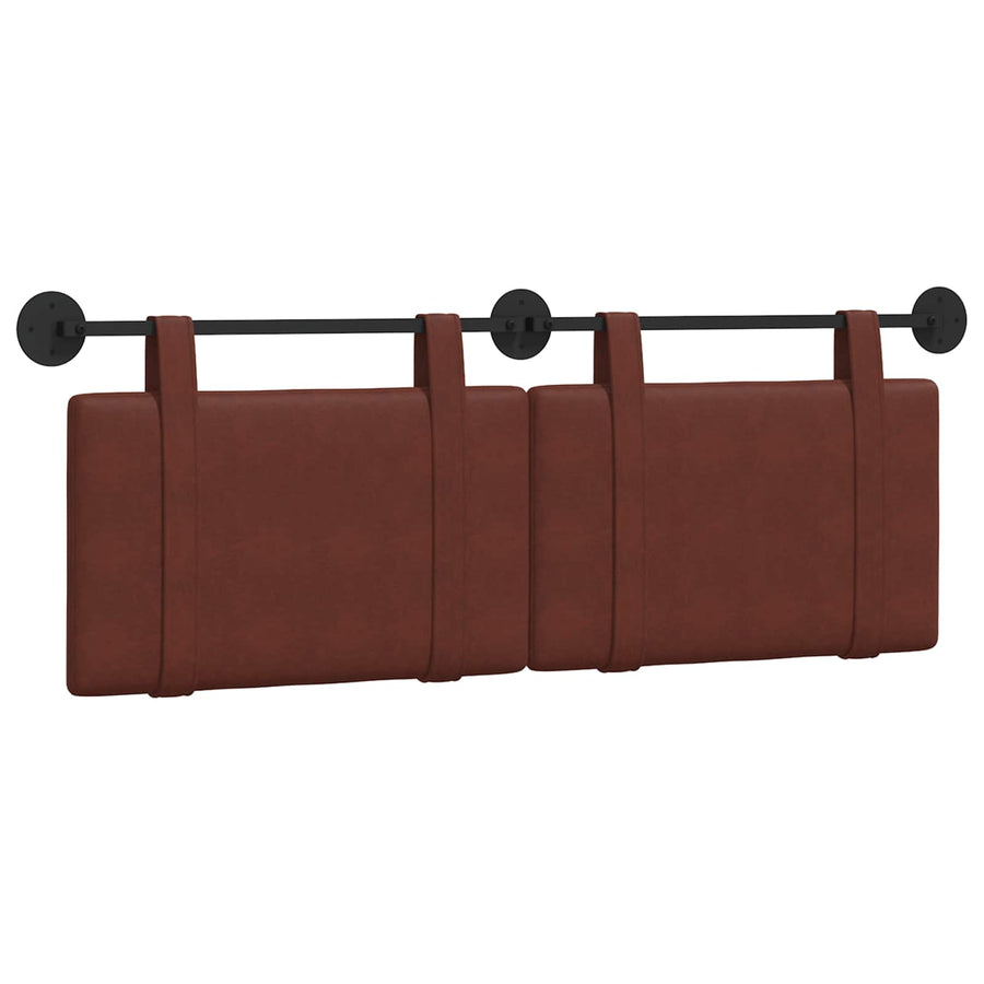 Hangend Hoofdeinde Glanzend Bruin 130 x 55 x 5 cm Antiek PU