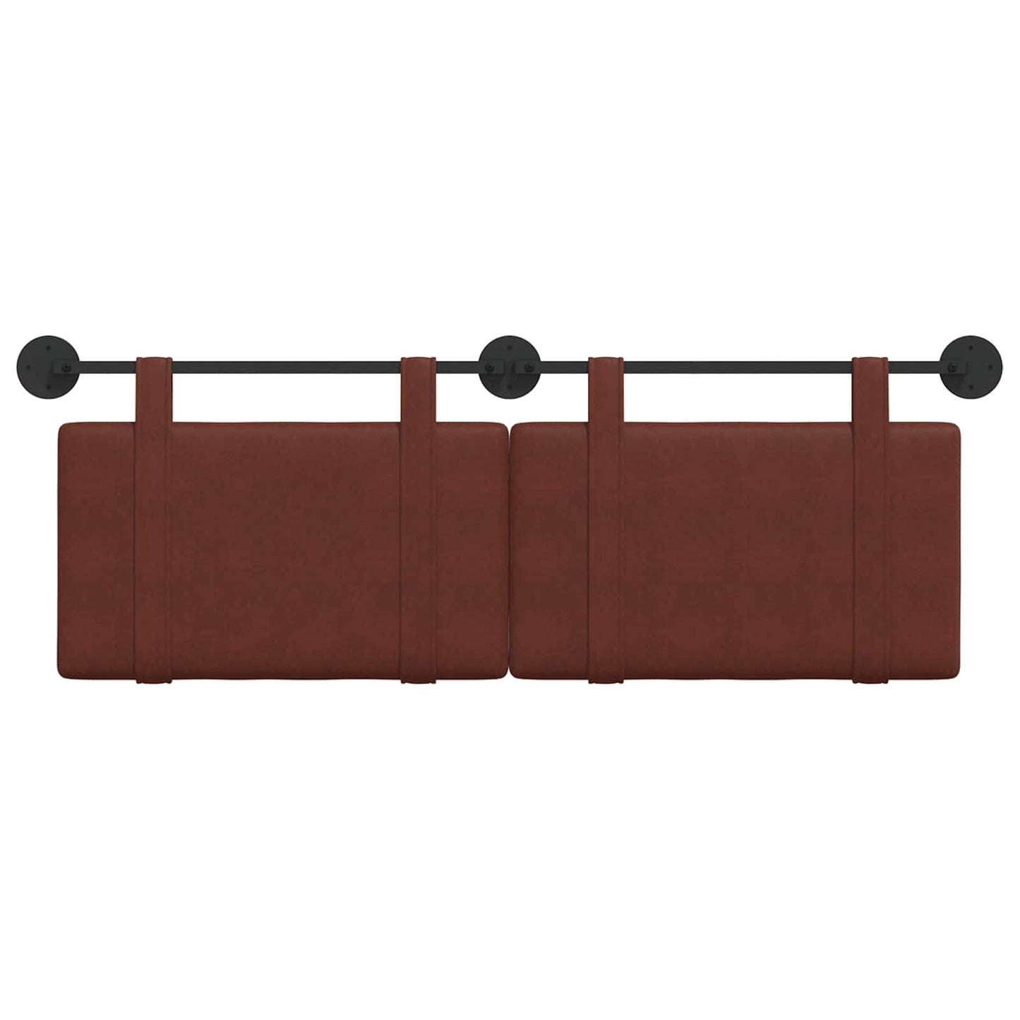 Hangend Hoofdeinde Glanzend Bruin 130 x 55 x 5 cm Antiek PU
