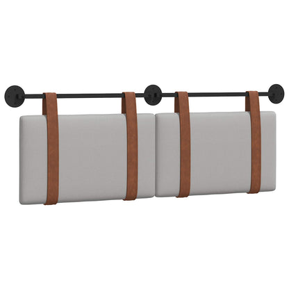 Hangend Hoofdeinde Effen Wolkengrijs 120 x 40 cm Bewerkt hout