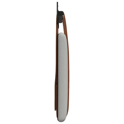 Hangend Hoofdeinde Effen Wolkengrijs 120 x 40 cm Bewerkt hout