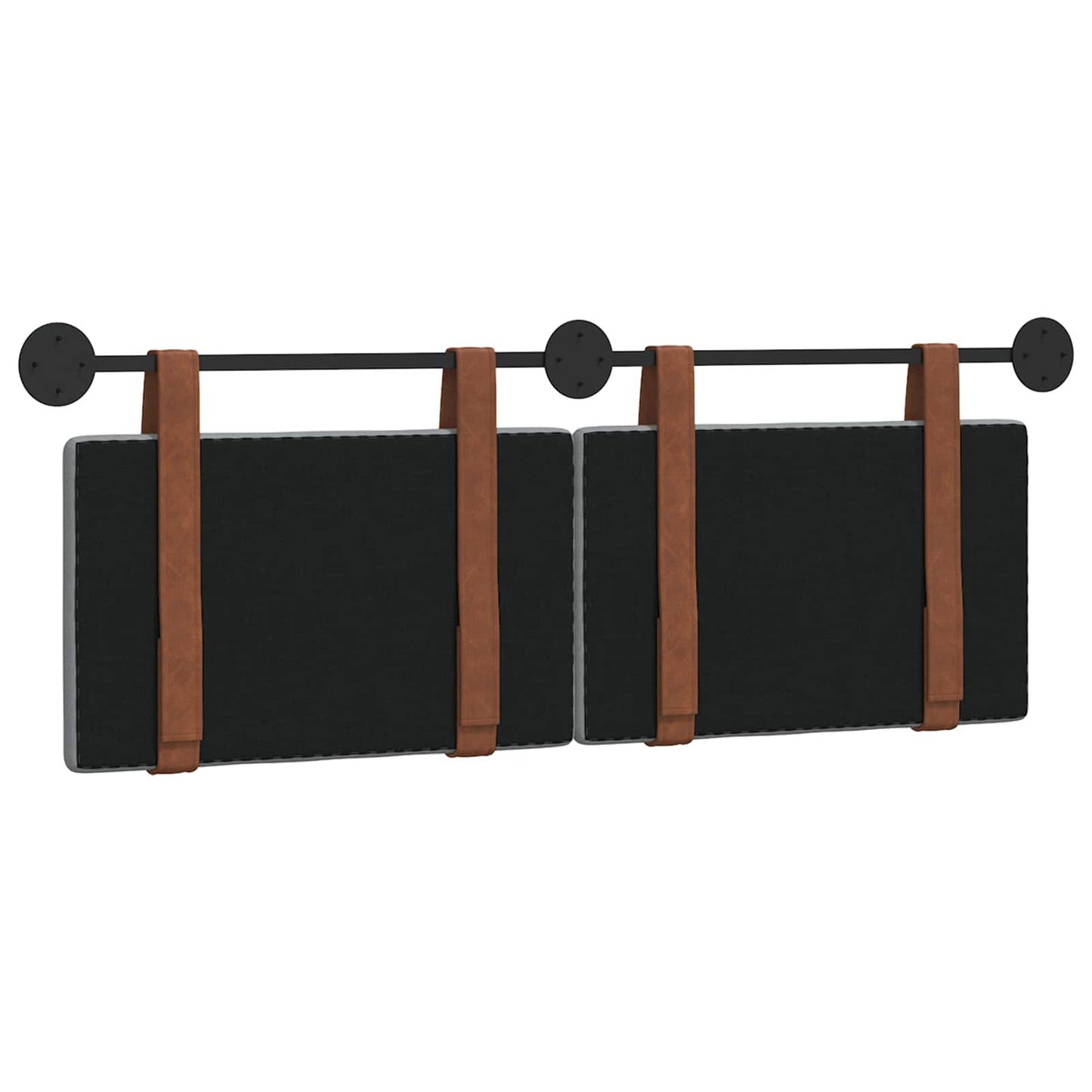 Hangend Hoofdeinde Effen Lichtgrijs 120 x 40 cm Bewerkt hout