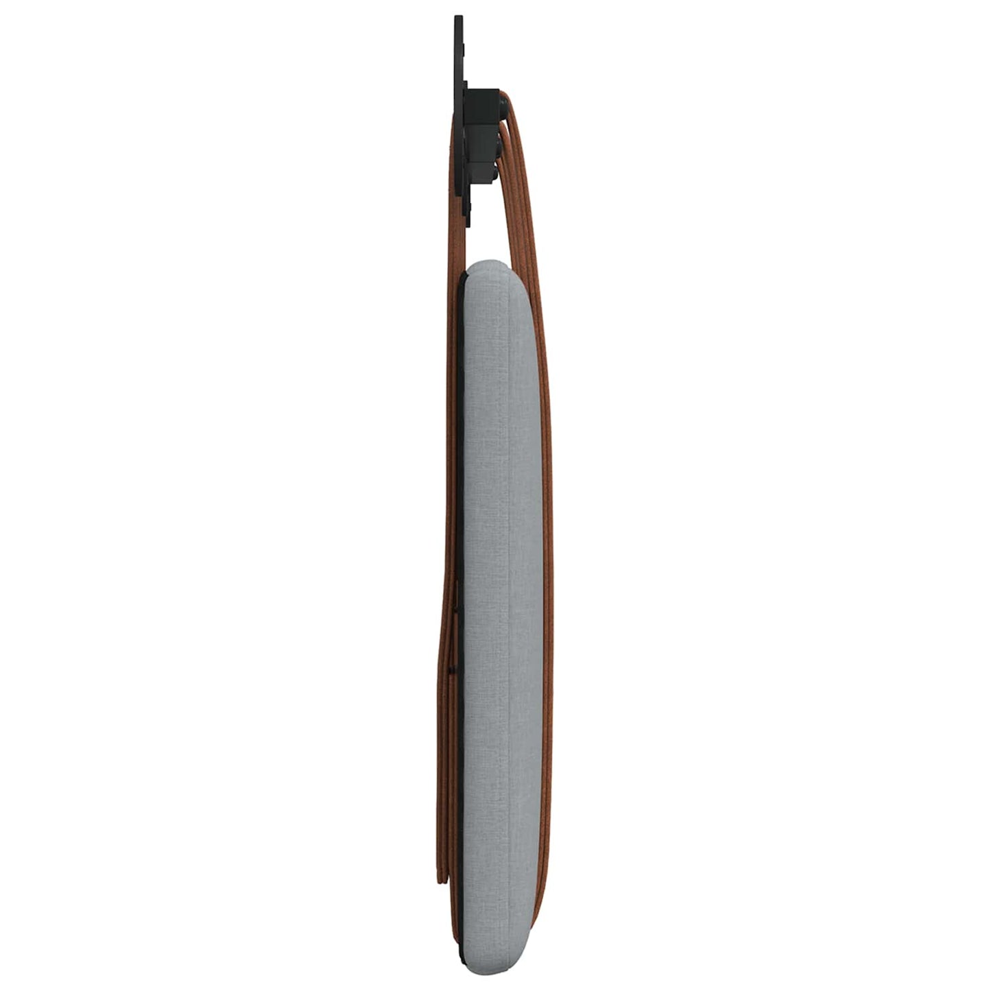 Hangend Hoofdeinde Effen Lichtgrijs 120 x 40 cm Bewerkt hout