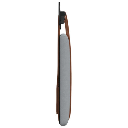 Hangend Hoofdeinde Effen Lichtgrijs 120 x 40 cm Bewerkt hout