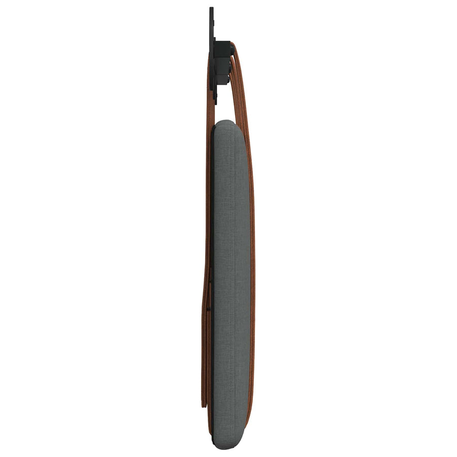 Hangend Hoofdeinde Effen Donkergrijs 120 x 40 cm Bewerkt hout