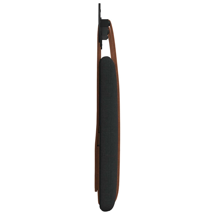 Hangend Hoofdeinde Effen Zwart 120 x 40 cm Bewerkt hout
