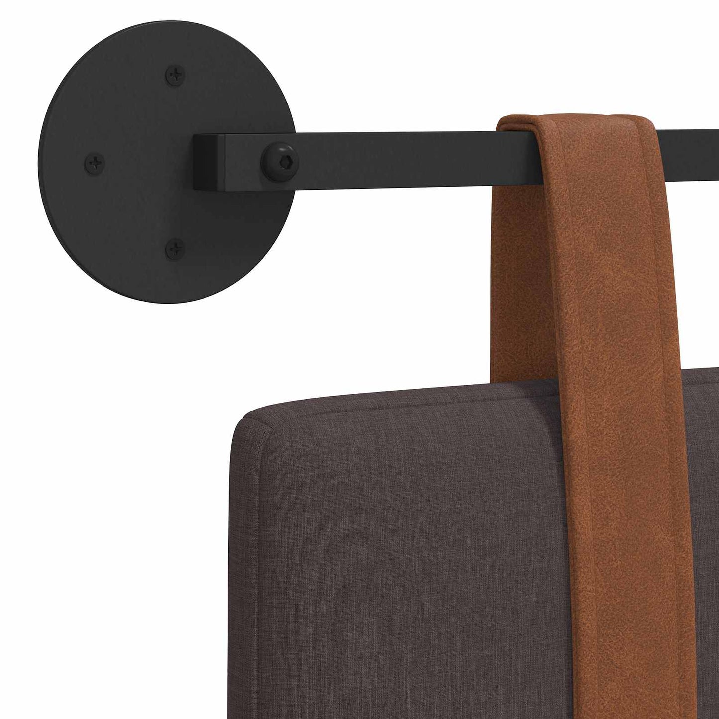 Hangend Hoofdeinde Effen Donkerbruin 120 x 40 cm Bewerkt hout