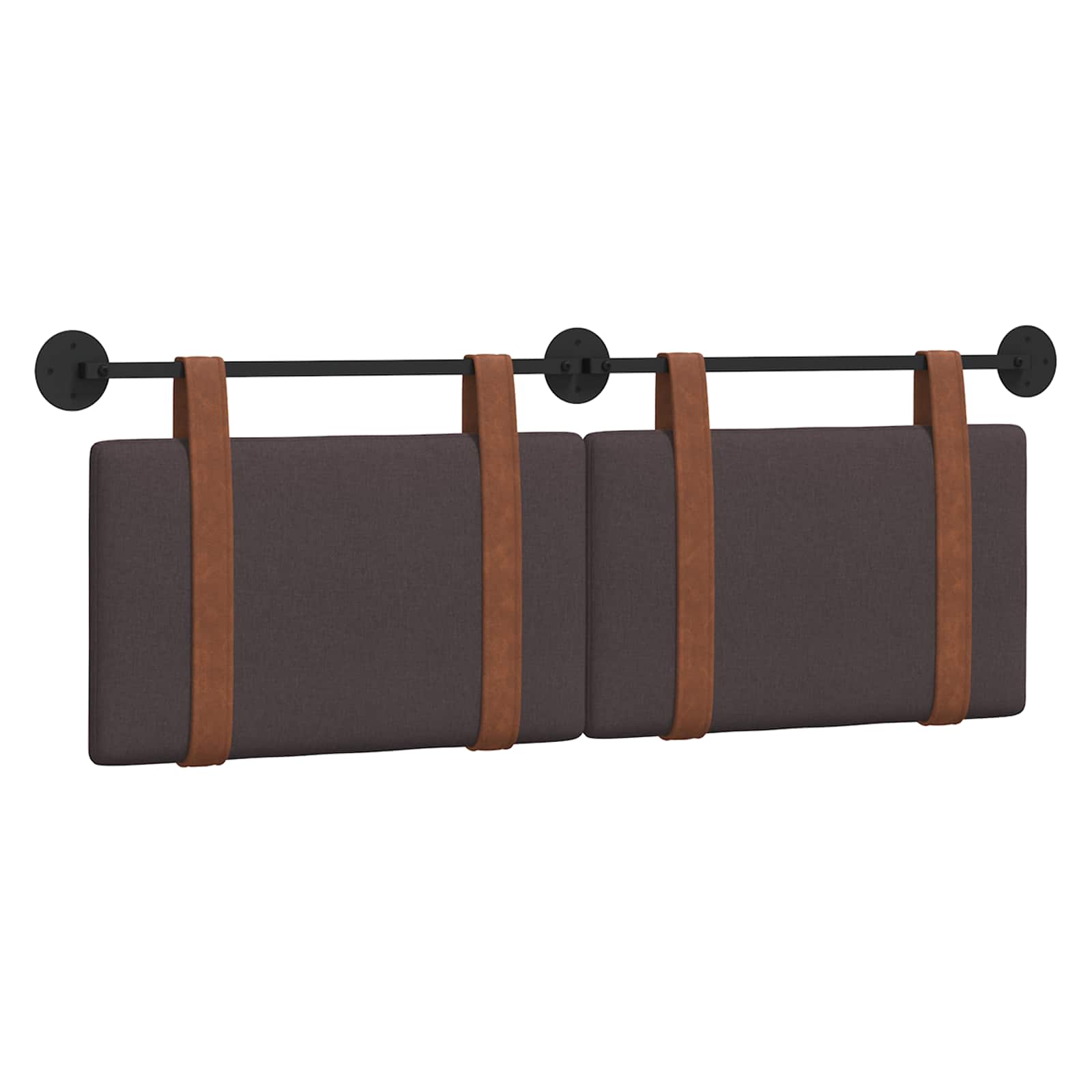 Hangend Hoofdeinde Effen Donkerbruin 120 x 40 cm Bewerkt hout
