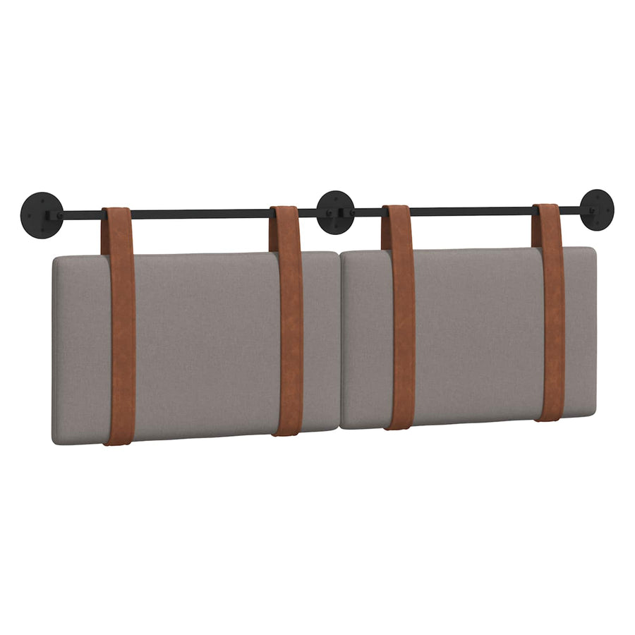 Hangend Hoofdeinde Effen Taupe 120 x 40 cm Bewerkt hout