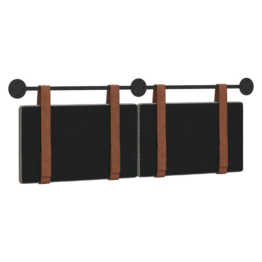 Hangend Hoofdeinde Effen Taupe 120 x 40 cm Bewerkt hout