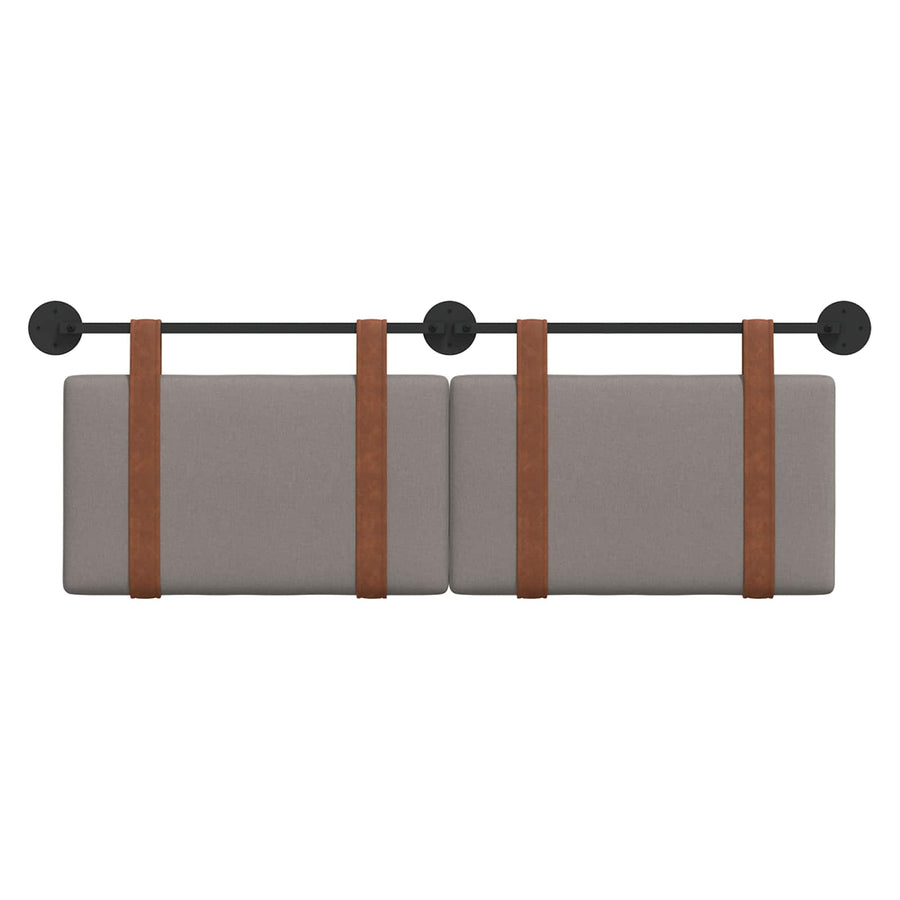 Hangend Hoofdeinde Effen Taupe 120 x 40 cm Bewerkt hout