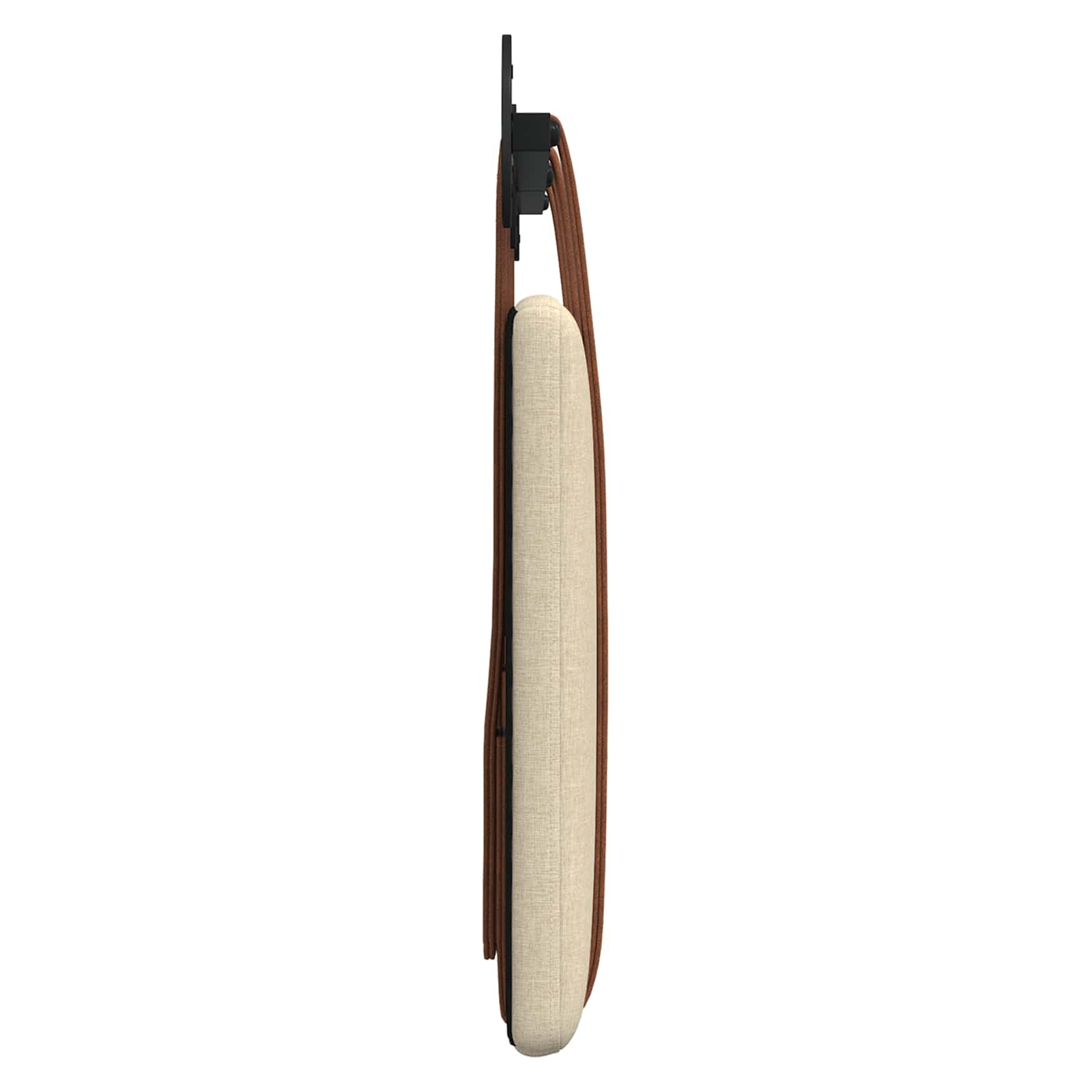 Hangend Hoofdeinde Effen Crème 120 x 40 cm Bewerkt hout
