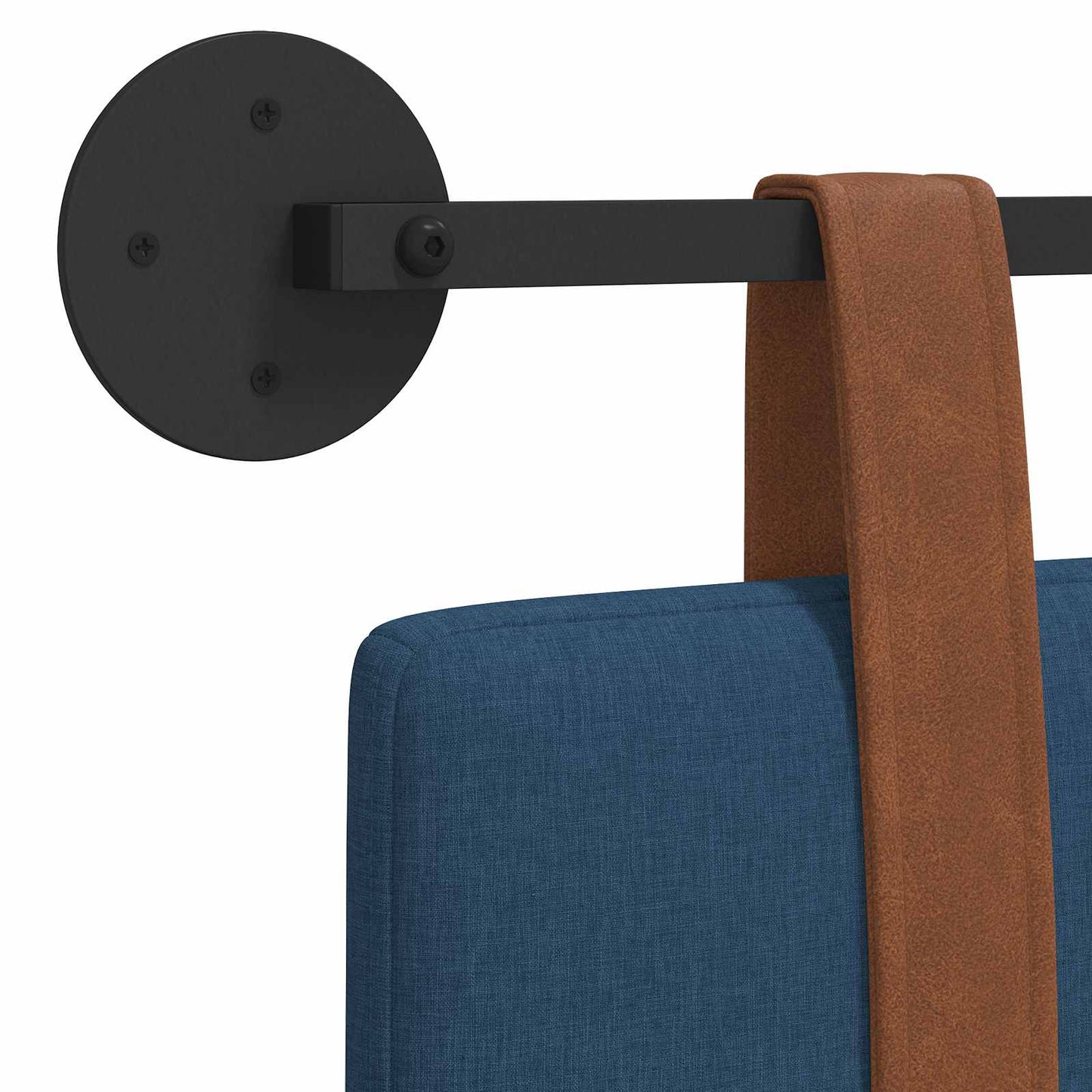 Hangend Hoofdeinde Effen Blauw 120 x 40 cm Bewerkt hout